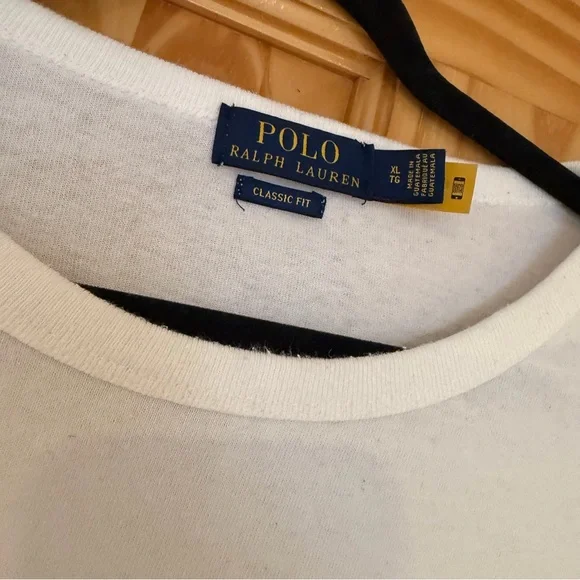 Polo by Ralph Lauren White Graphic Montauk Tee with Red Print - Picture 3 of 5